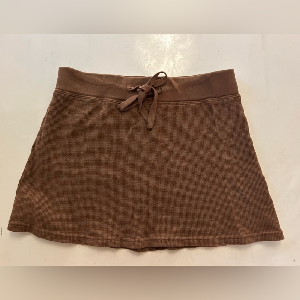 Brandy Melville Chocolate Brown Mini Skirt